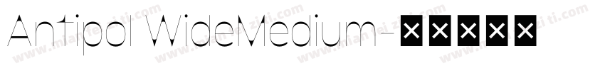 Antipol WideMedium字体转换